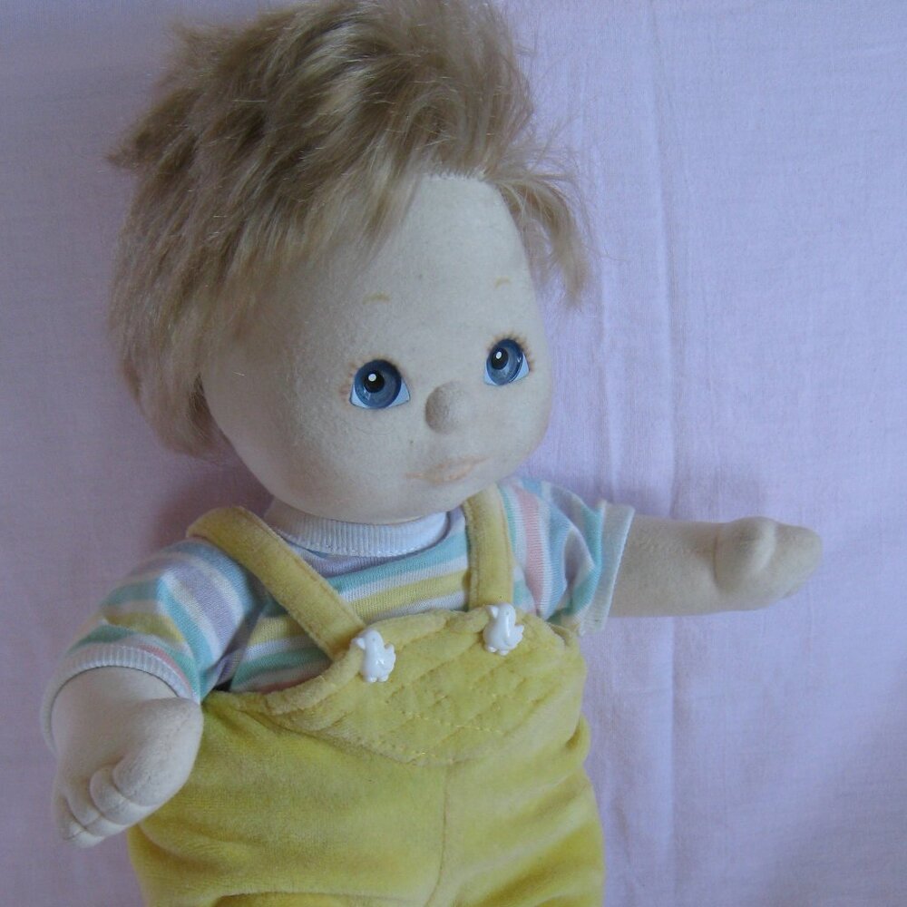 Vintage Mattel 1985 MY CHILD DOLL Blonde Blue Eyes Original Outfit w/Shoes w/tag
